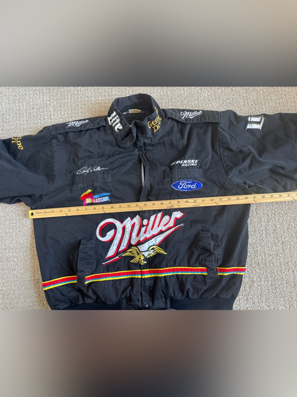 Vintage Nascar Rusty Wallace Miller Racing Jacket - Picture 7 of 10